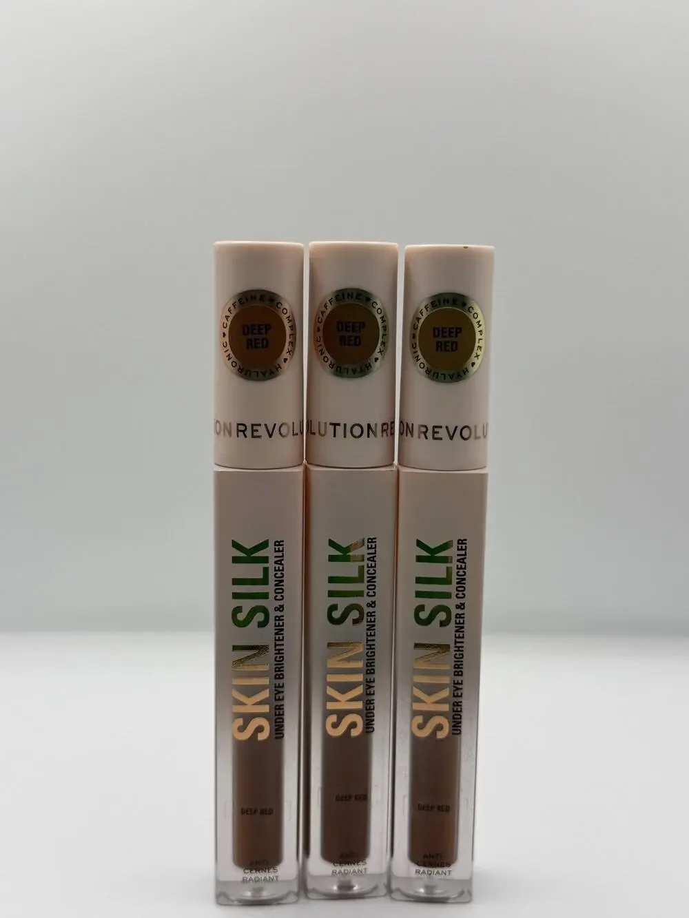 Makeup Revolution Beauty SET OF 3: Skin Silk Brightening Concealer Deep Red